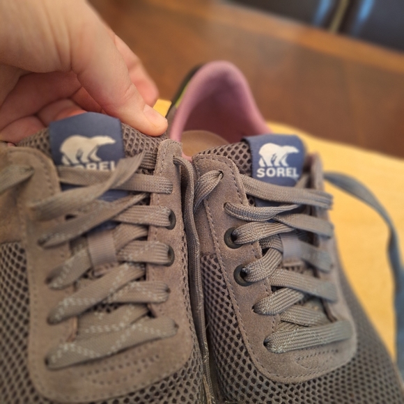Sorel Kinetic Lite athletic running walking mesh pink gray women's sneak… - Picture 14 of 16